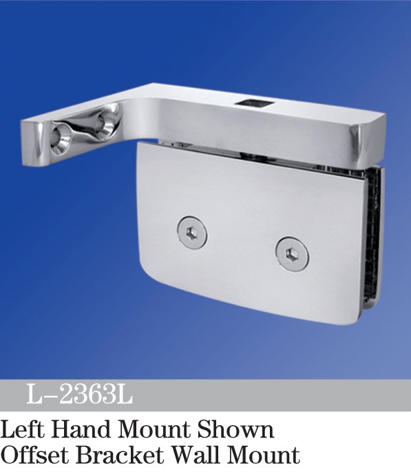 Pivot Shower  Hinges Left Hand Mount Shown Offset Bracket Wall Mount Hinge OEM ODM Avalable L-2363L