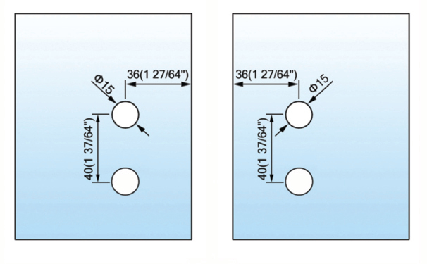 Standard Duty Shower Hinges Glass to Glass Shower  Hinge L-2416