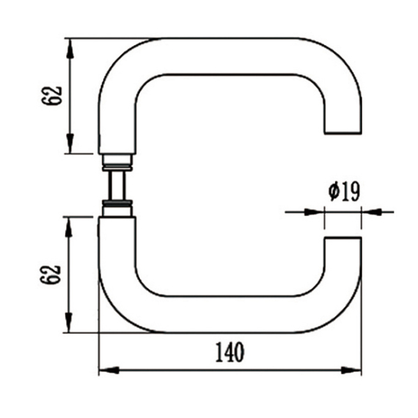 Glass Door Locks With Level Handles Hot Selling Glass Door Lock L-3261B