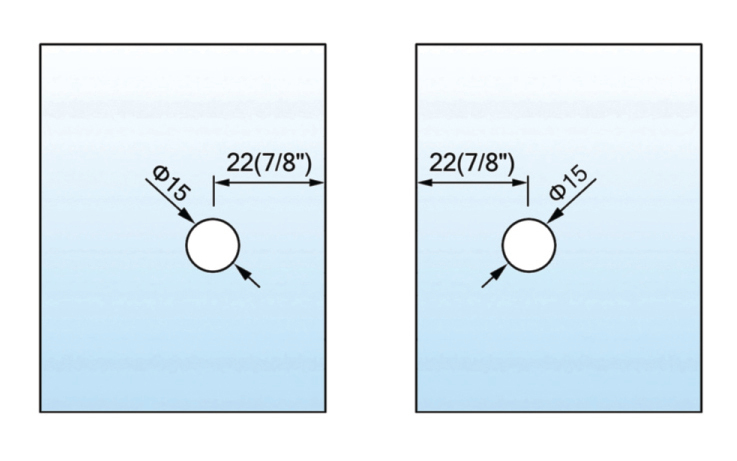 Stainless Steel Shower Glass Clamps - L-2526