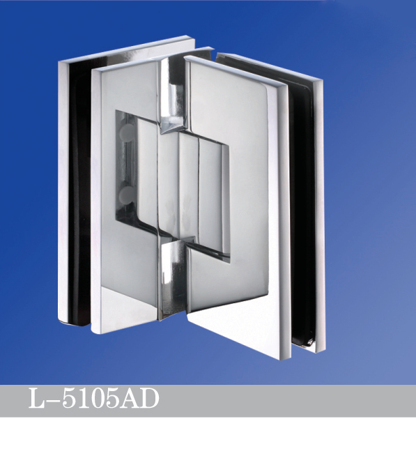 Adjustable Standard Duty Shower Hinges With Covers For Frameless Shower Glass Door L-5105AD