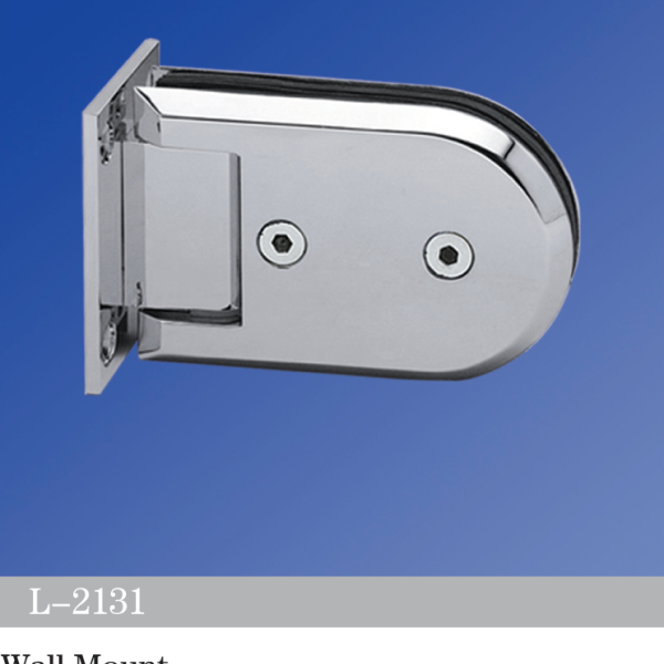 Standard Duty Shower Hinges Wall to Glass 90 Degree Full Back Plate Shower Door Hinge L-2131