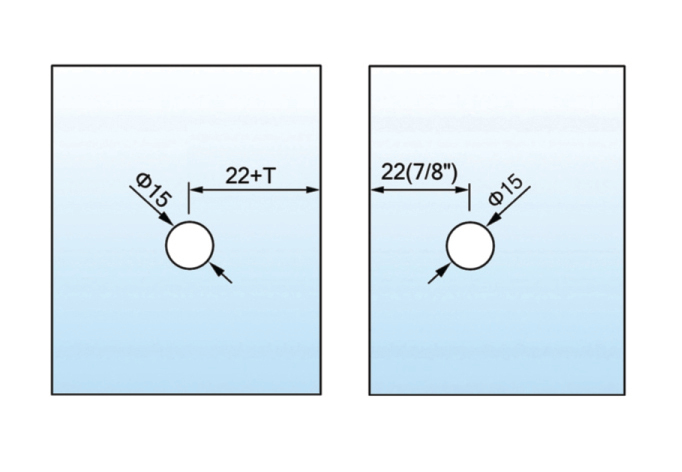 Stainless steel Shower glass clamps L-2525