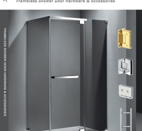 Brass Square Style Shower Support Bar Accessories