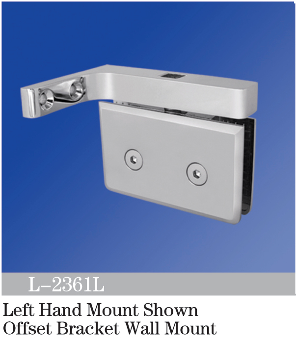 Pivot Shower  Hinges Left Hand Mount Shown Offset Bracket Wall Mount Hinge Wholesale L-2361L