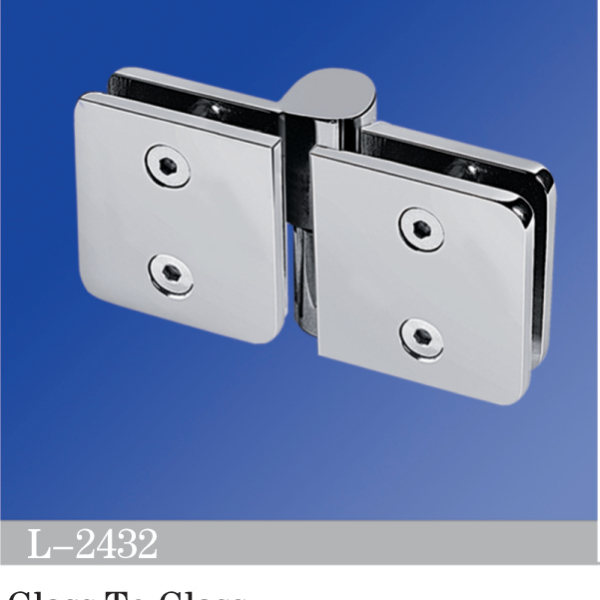 Standard Duty Shower Hinges Glass to Glass Shower  Hinge L-2432