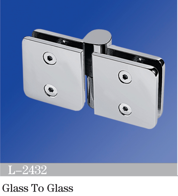 Standard Duty Shower Hinges Glass to Glass Shower  Hinge L-2432