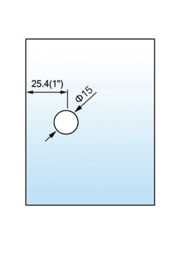 Square Corner Shower Glass Clamps Wall To Glass Shower Hinge 180 Degree L-2653