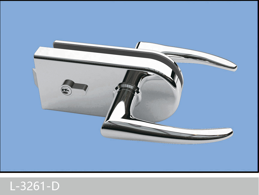 Glass Door Locks With Level Handles Hot Selling Glass Door Lock L-3261D