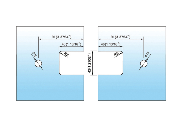 Standard Duty Shower Hinges Glass to Glass 90 degree Glass Door Hinge Discount Shower Hardware L-2145