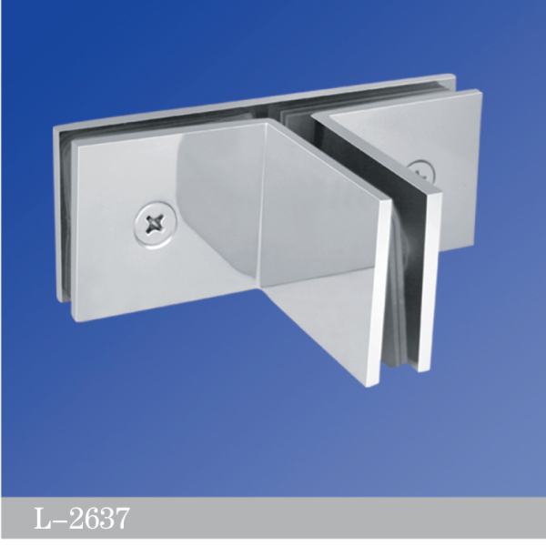 Square Corner Shower Glass Clamps Glass To Glass T shape Hinge L-2637