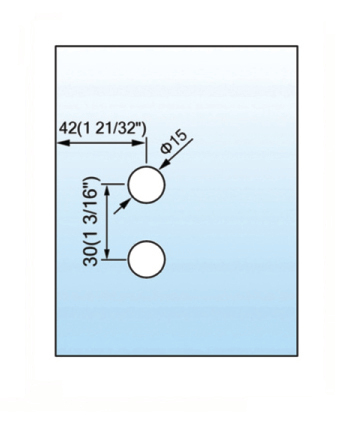 Standard Duty Shower Hinges Glass to Glass Shower  Hinge L-2414