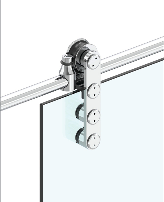 Stainless Steel Sliding Door Shower Hardware Bathroom Enclosure System S015