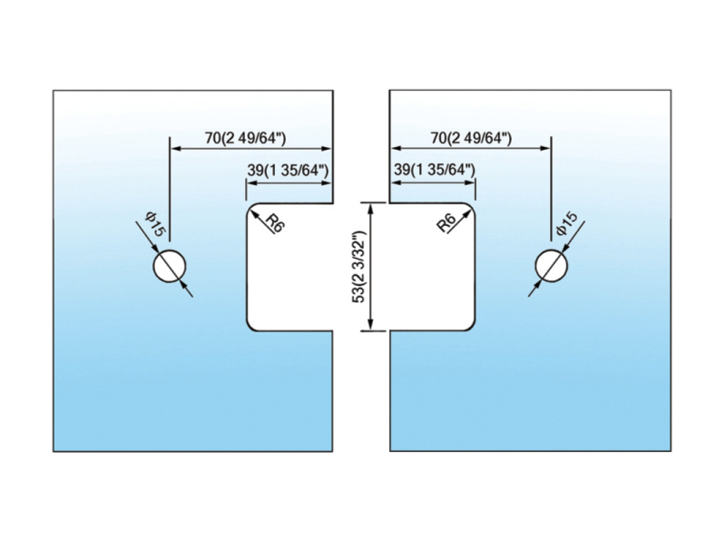 Standard Duty Shower Hinges L-2153