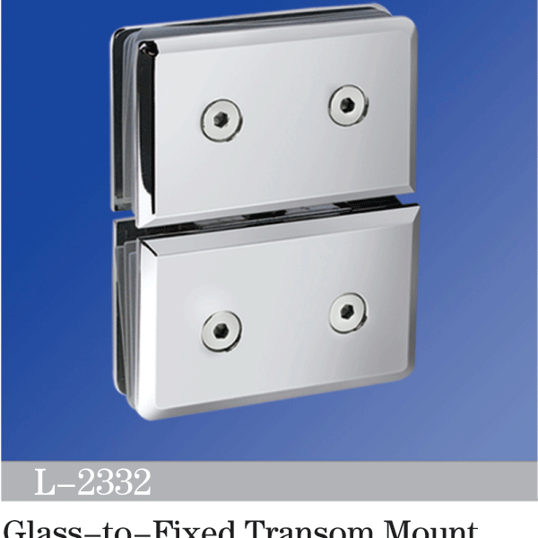 Pivot Shower  Hinges Glass to Fixed Transom Mount Glass Door Hinge Glass Connectors L-2332