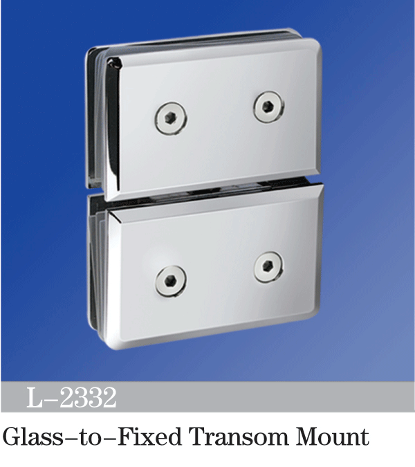 Pivot Shower  Hinges Glass to Fixed Transom Mount Glass Door Hinge Glass Connectors L-2332