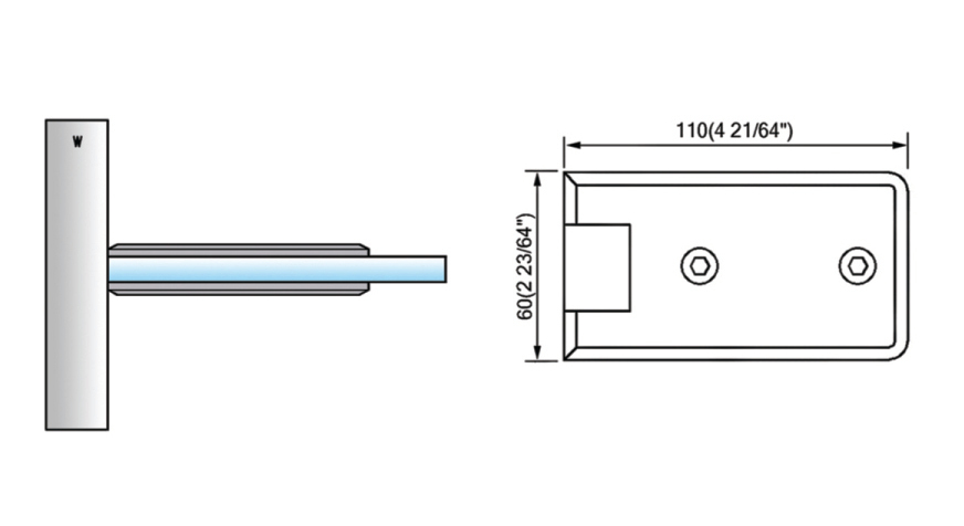 Standard Duty Shower Hinges L-2160