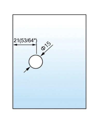 Beveled Edge Shower Glass Clamps Wall Mount L-2551