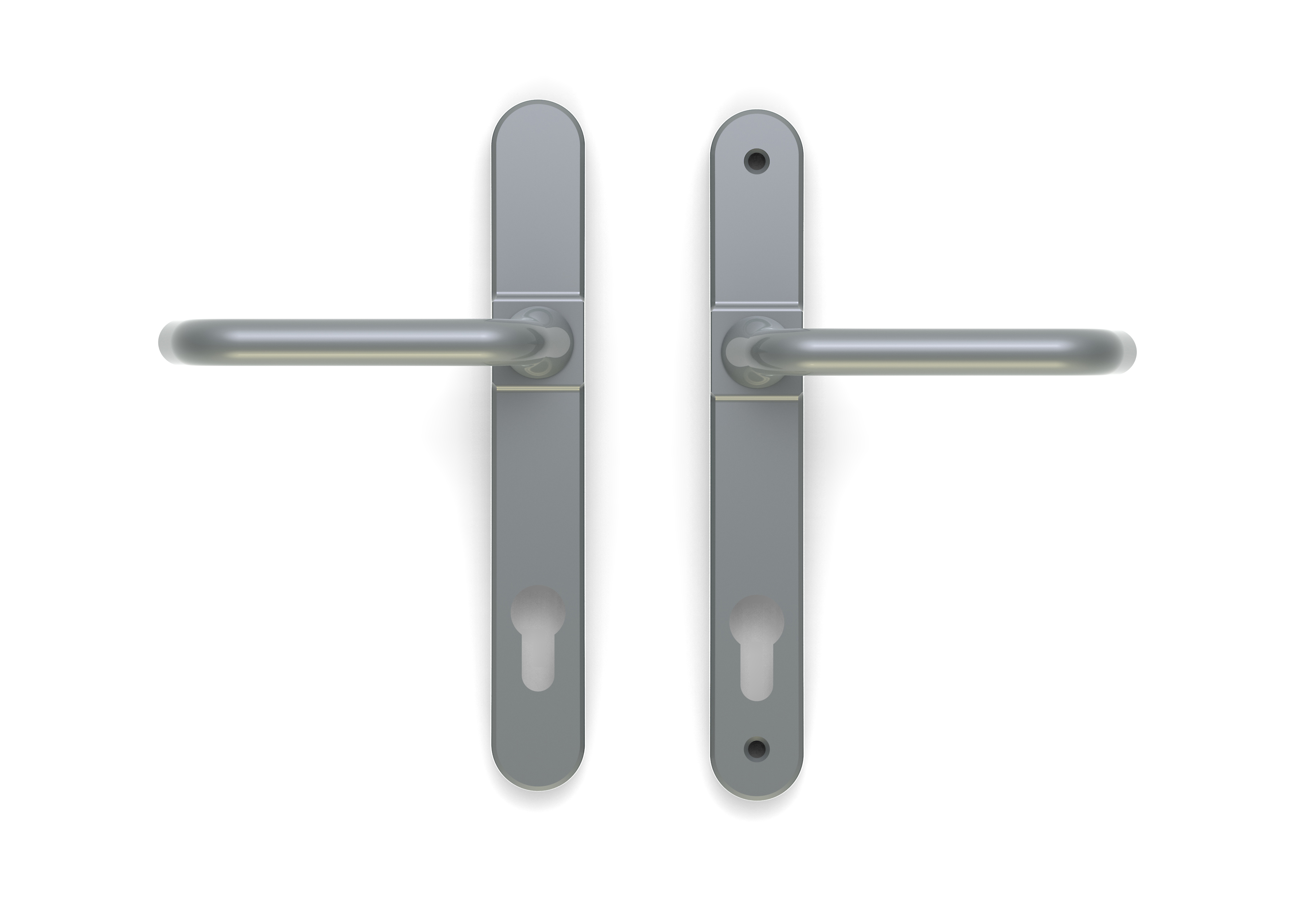Poignées de porte intérieures avec serrures (Levier E) - 2 points