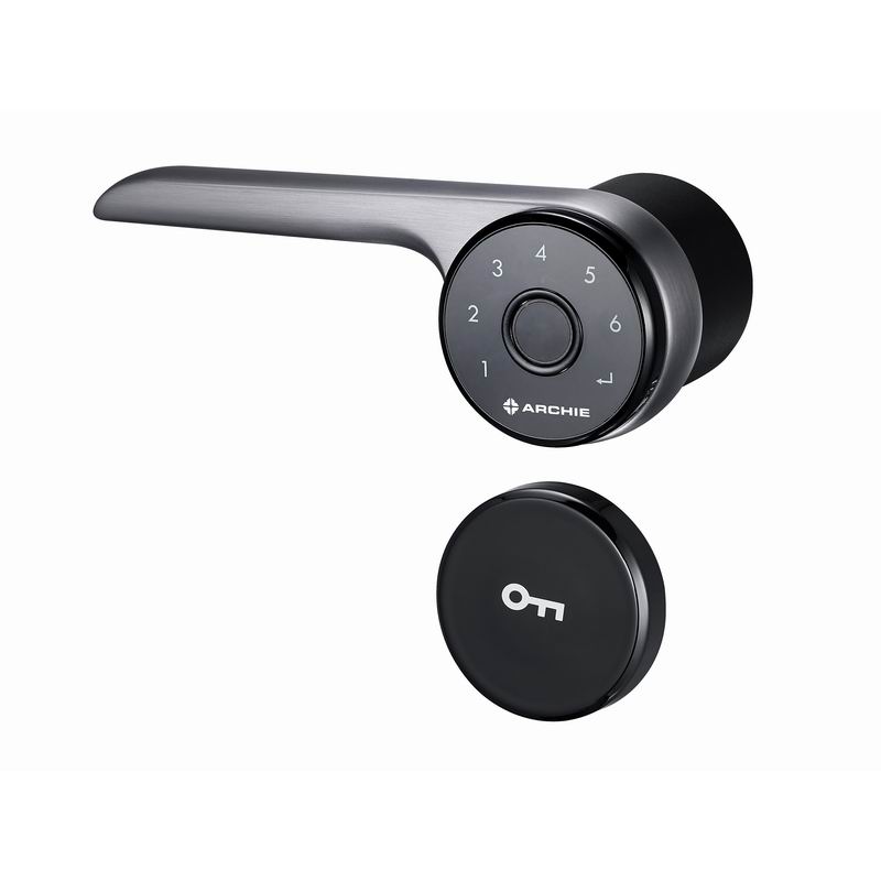 Cerradura de puerta inteligente moderna con huella dactilar | J4011-05