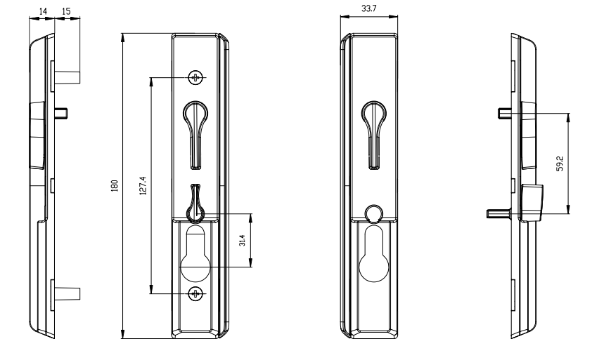 Spécifications de la serrure de porte de sécurité australienne