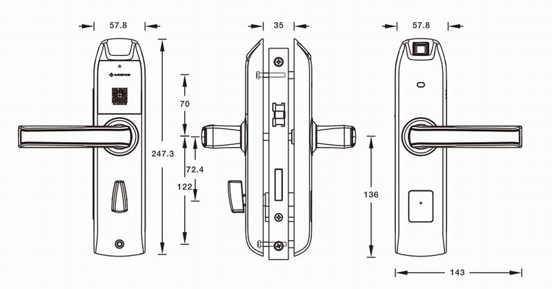 Fingerprint Door Lock Specification