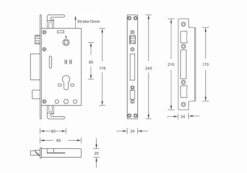  Fingerprint Door Lock structure