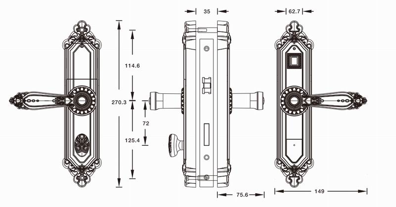 conception de poignée de porte