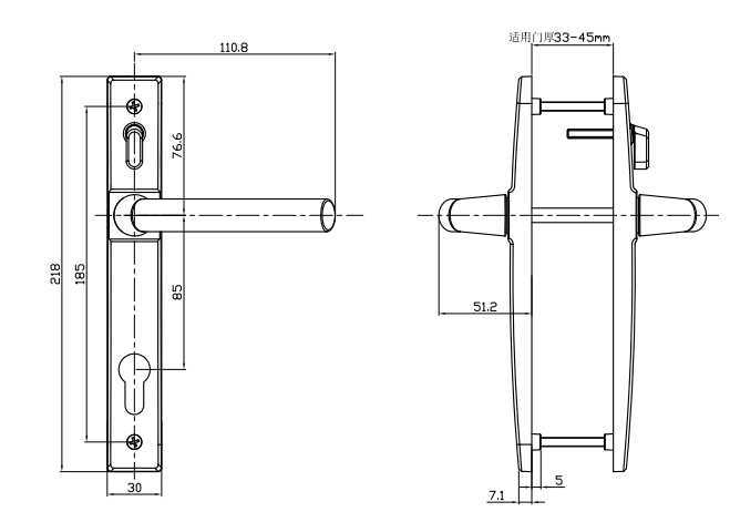 Australia Security Door Lock Specification