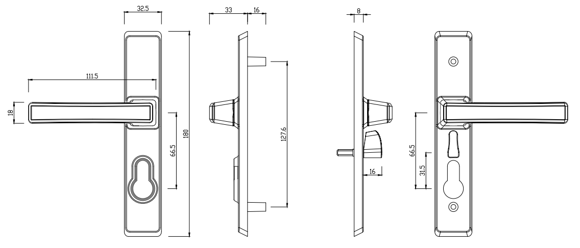 Hinged Security Door Locks