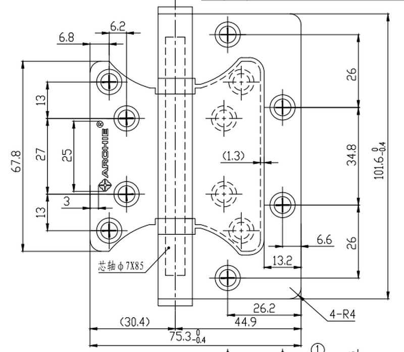 Door Hinge Hardware