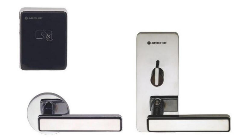 Cerradura de puerta de hotel con tarjeta inteligente Rosette | J3011-07