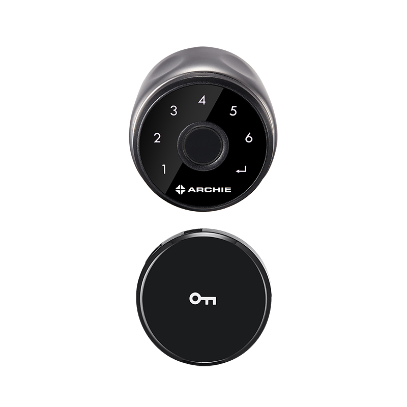 Fingerprint Door Lock Black Door Knobs | J4011-H10