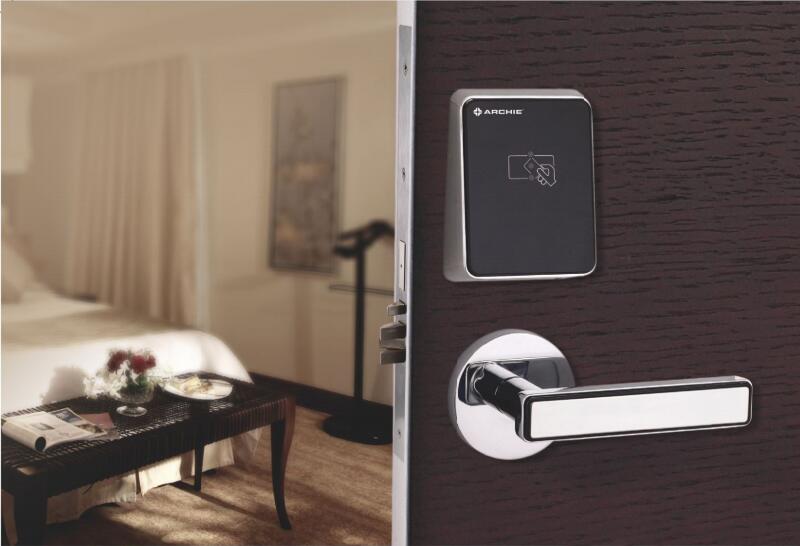 Cerradura de puerta de hotel con tarjeta inteligente Rosette | J3011-07