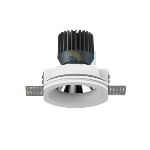 Luminária embutida para baixo