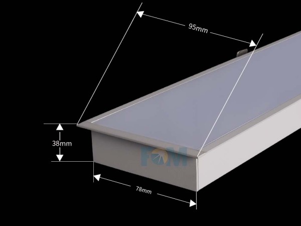 Luminária Linear Embutida