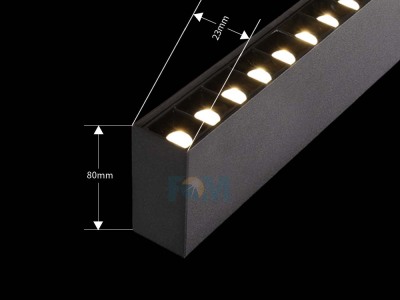 Luminária Linear Suspensa (Grade)