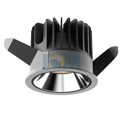 Luminária embutida para baixo