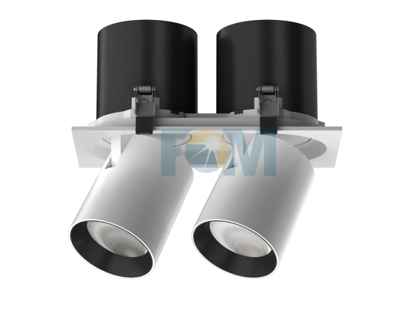 Luminária embutida para baixo