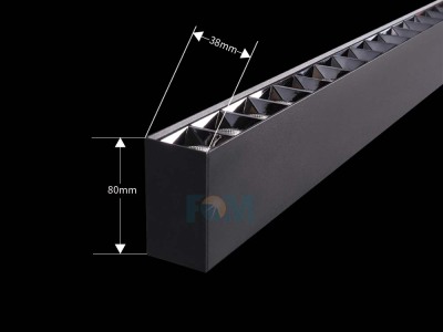 Luminária Linear Suspensa (Grade)