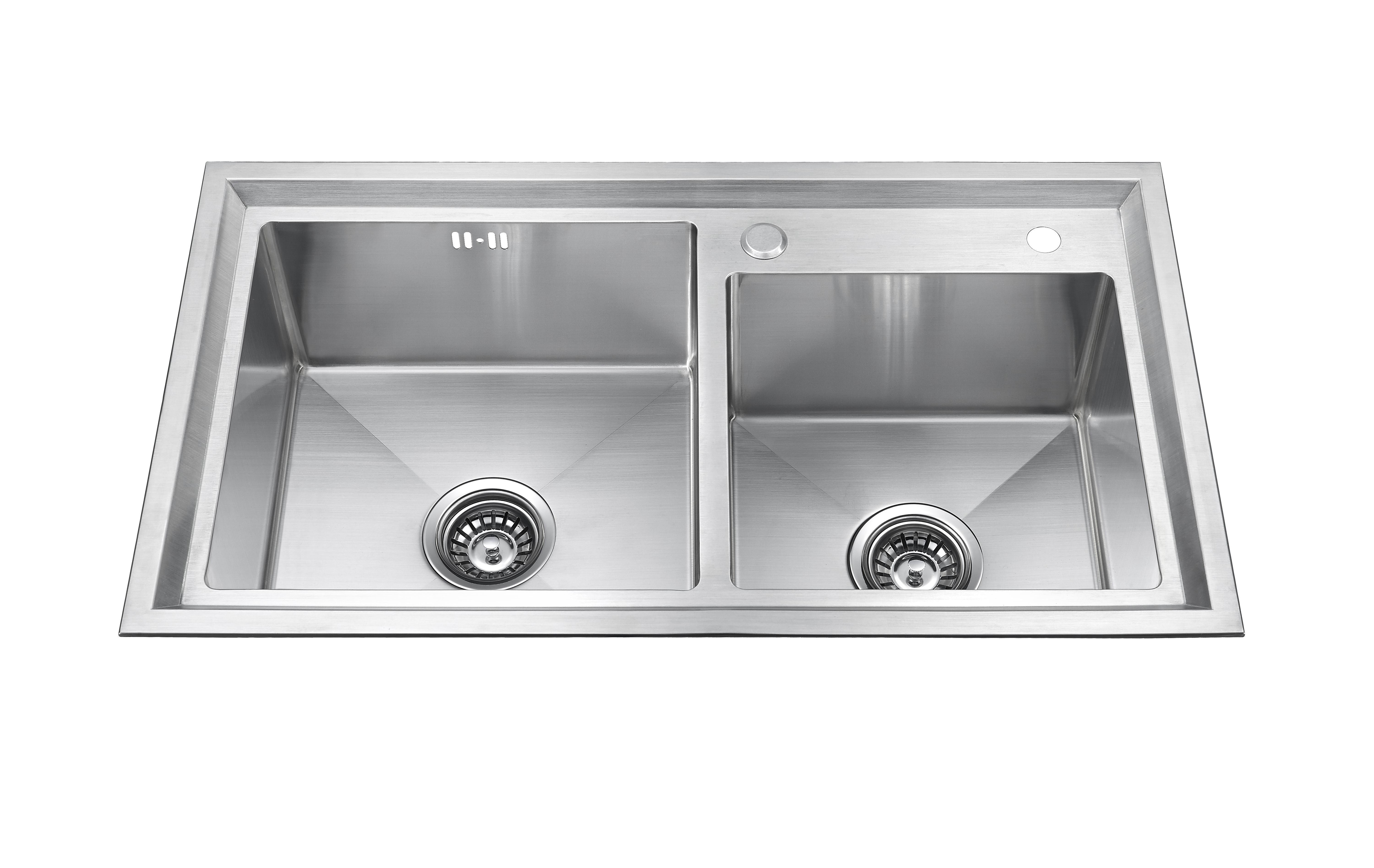 Inox Handmade Sink Double Bowl 8045CM