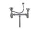 Stainless steel kitchen sink drainer