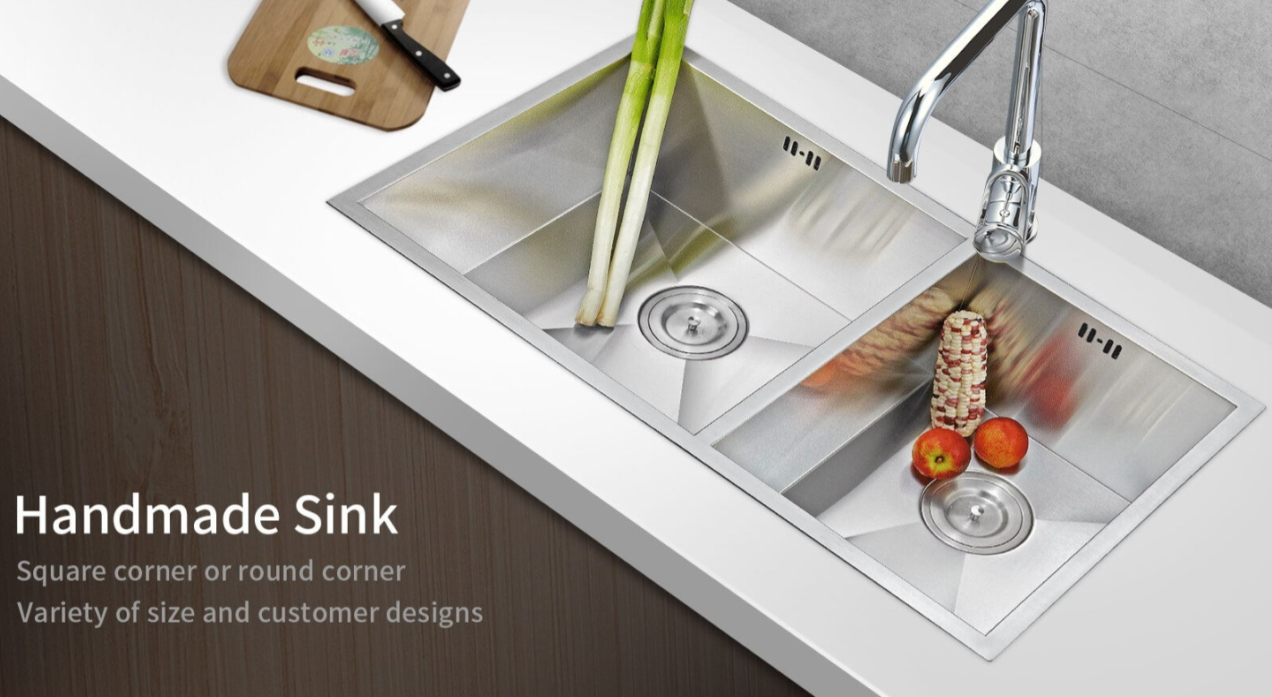 stainless steel handmade sink