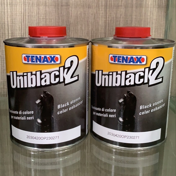 TENAX 1L Cera líquida negra mate para materiales negros aumenta el negro de las superficies