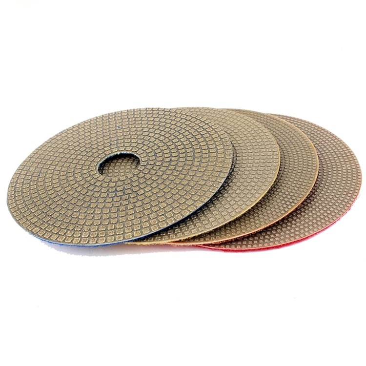 Glass Diamond Tools with Electroplated Diamond Polishing Pads | diamond polishing pads for stone