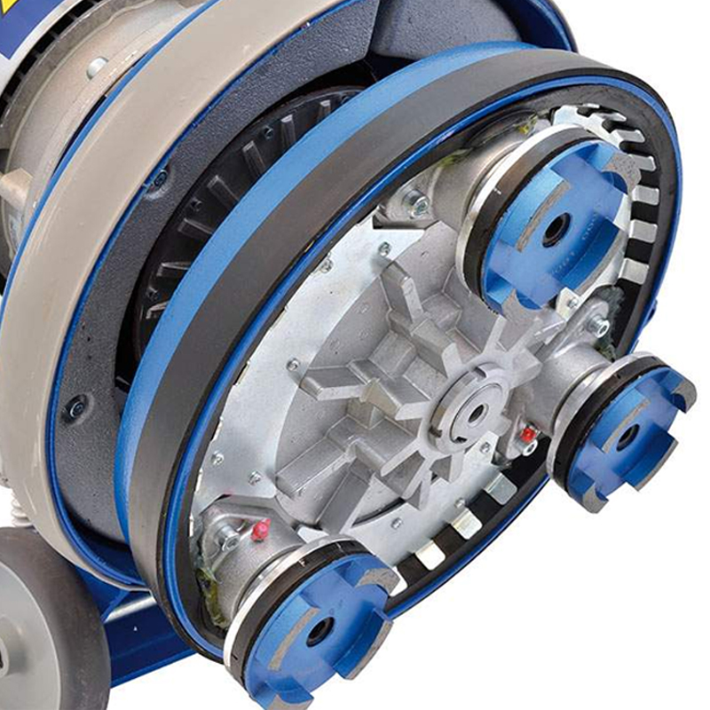 Powerful and stable stone floor grinding and polishing machine