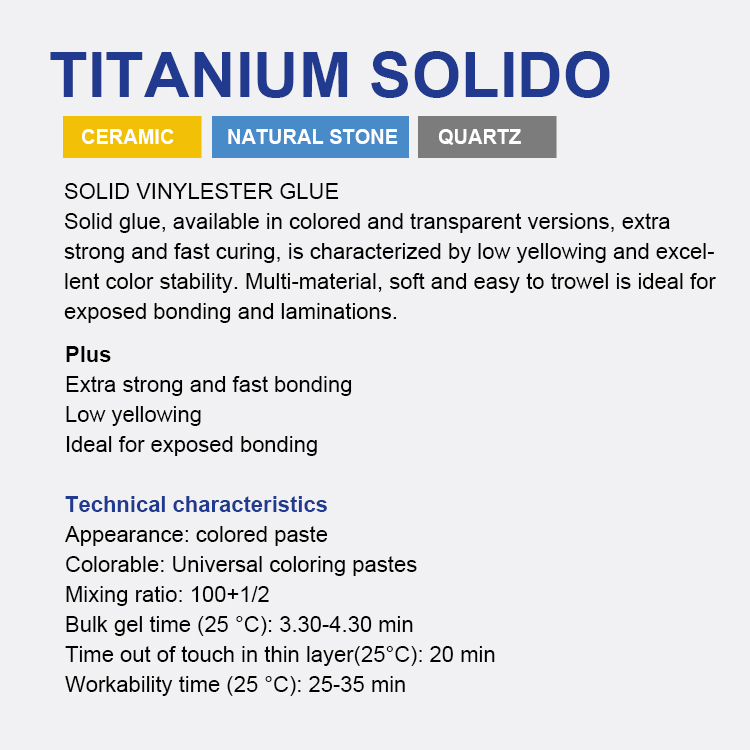 TENAX 1L Titanium Extra Clear Knife Grade Extra Vinylester Adhesive