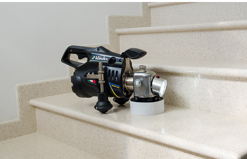 Waterfire new edge and corner hand polisher klindex kroma machine