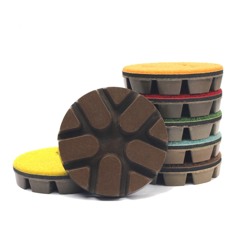 Concrete resin dry diamond floor polishing pads | diamond polishing pads for stone
