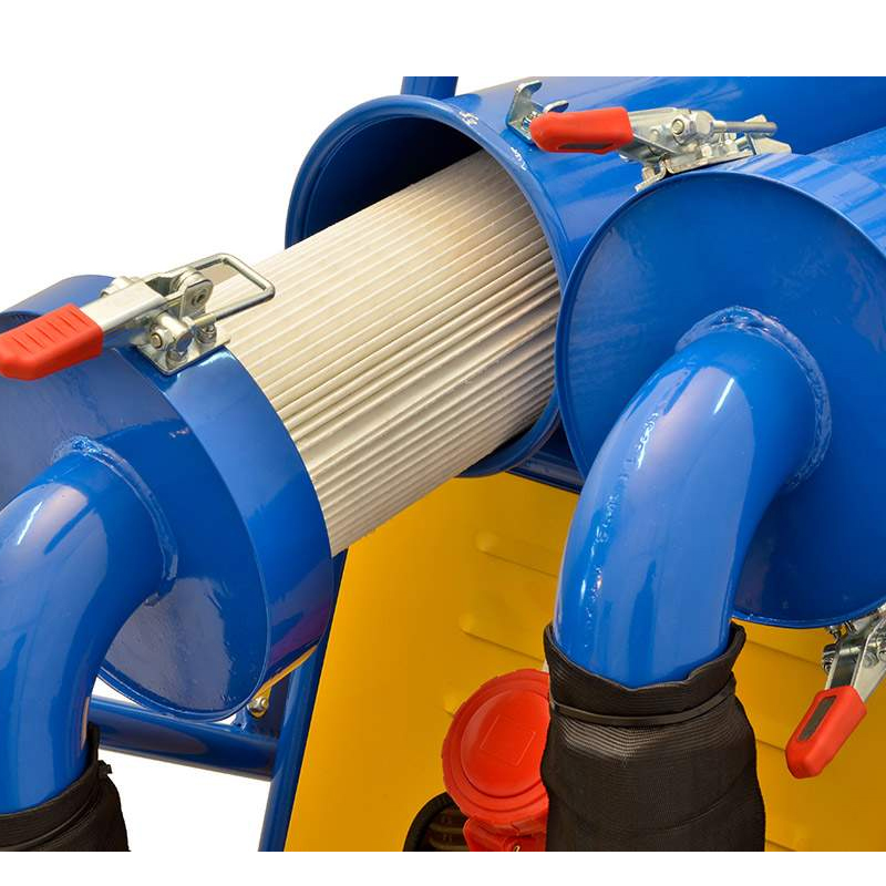 Klindex SUPERVAK 250 ASC Industrial Vacuum Cleaner For Concrete Grinders Wet And Dry Vacuum Cleaner